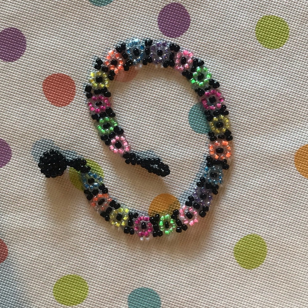 Floral beaded bracelet 🌸
